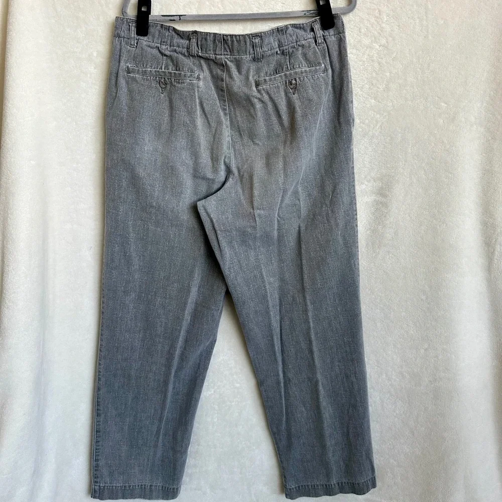 Vintage Baxter International‎ Ltd Gray Pleated Trousers 100% Cotton 38M